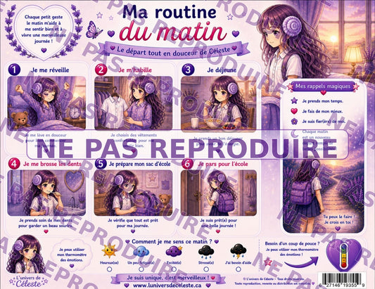 Routine du matin - Version numérique